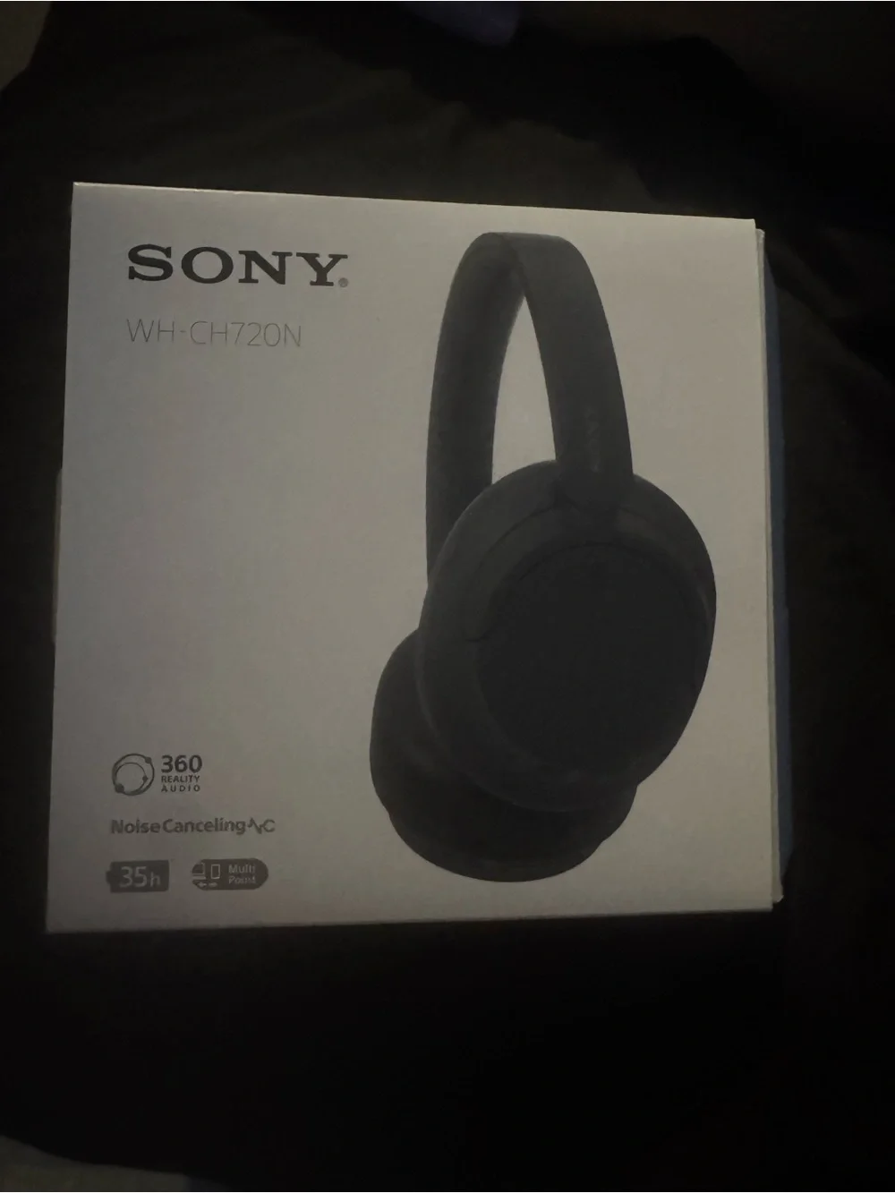 NEW Sony WH-CH720N Wireless Over-Ear Headphones — Black (Brand new open box)